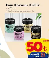 CAM KOKUSUZ KÜLLÜK 425 ML fiyat ve kampanya bilgisi